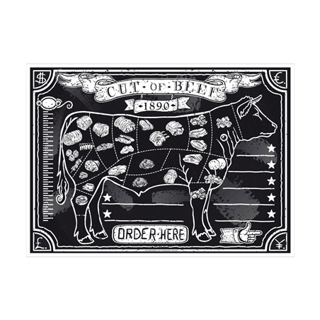 Image SETS DE TABLE OFFSET 'STEAK HOUSE' 70 G/M2 31x43 CM QUADRICHROMIE PAPIER (2000 UNITÉ) #1