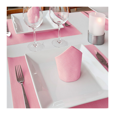 SERVIETTES 'DRY COTTON' 55 G/M2 40x40 CM FUCHSIA AIRLAID (700 UNITÉ)