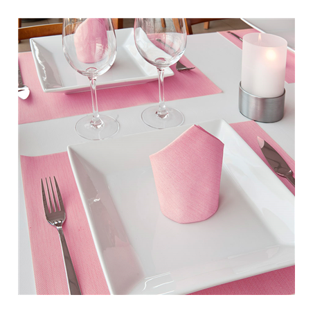 SETS DE TABLE 'DRY COTTON' 55 G/M2 30x40 CM FUCHSIA AIRLAID (800 UNITÉ)