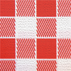 Image NAPPES PLIAGE M 'VICHY' 48 G/M2 80x120 CM BLANC CELLULOSE (200 UNITÉ) #1