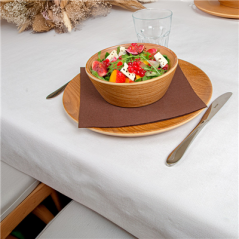 Image NAPPES PLIAGE M  48 G/M2 100x100 CM BLANC CELLULOSE (200 UNITÉ) #4