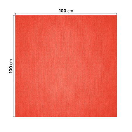 NAPPES PLIAGE M  48 G/M2 100x100 CM ROUGE CELLULOSE (200 UNITÉ)