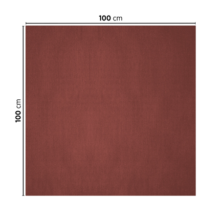 NAPPES PLIAGE M  48 G/M2 100x100 CM BORDEAUX CELLULOSE (200 UNITÉ)