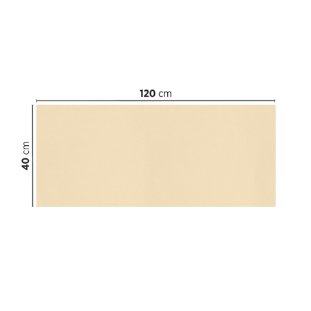 "TÊTE-À-TÊTE" PLIAGE 1/2  55 G/M2 40x120 CM IVOIRE AIRLAID (400 UNITÉ)