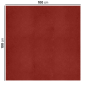 Image NAPPES PLIAGE Z  55 G/M2 100x100 CM BORDEAUX AIRLAID (200 UNITÉ) #2