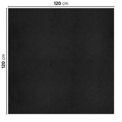 NAPPES PLIAGE M  55 G/M2 120x120 CM NOIR AIRLAID (200 UNITÉ)
