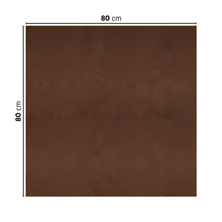 SETS DE TABLE PLIAGE Z 'SPUNBOND' 60 G/M2 100x100 CM CHOCOLAT PP (200 UNITÉ)