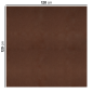 Image SETS DE TABLE PLIAGE M 'SPUNBOND' 60 G/M2 120x120 CM CHOCOLAT PP (200 UNITÉ) #2