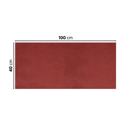 "TÊTE À TÊTE" PLIAGE 1/2 'SPUNBOND' 60 G/M2 40x100 CM BORDEAUX PP (400 UNITÉ)
