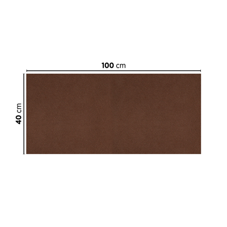 "TÊTE À TÊTE" PLIAGE 1/2 'SPUNBOND' 60 G/M2 40x100 CM CHOCOLAT PP (400 UNITÉ)