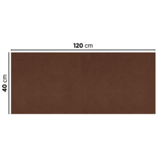"TÊTE À TÊTE" PLIAGE 1/2 'SPUNBOND' 60 G/M2 40x120 CM CHOCOLAT PP (400 UNITÉ)