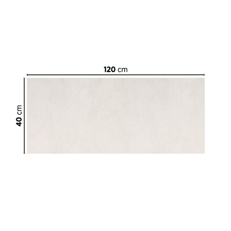 "TÊTE À TÊTE" PLIAGE 1/2 'SPUNBOND' 60 G/M2 40x120 CM BLANC PP (400 UNITÉ)