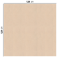 Image NAPPES PLIAGE M 'LIKE LINEN' 70 G/M2 120x120 CM CREME SPUNLACE (200 UNITÉ) #2