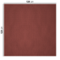 Image NAPPES PLIAGE M  48 G/M2 120x120 CM BORDEAUX CELLULOSE (200 UNITÉ) #2
