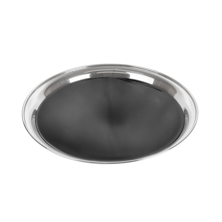 Image PLATEAUX SERVEUR  Ø 40 CM ARGENTE INOX (10 UNITÉ) #1