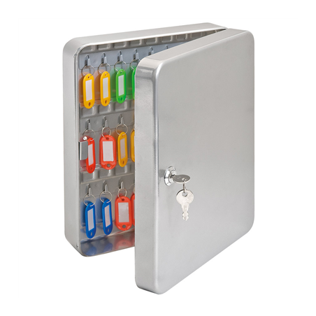 Image ARMOIRE 45 CLÉS  30x24x8 CM GRIS METAL (1 UNITÉ) #1