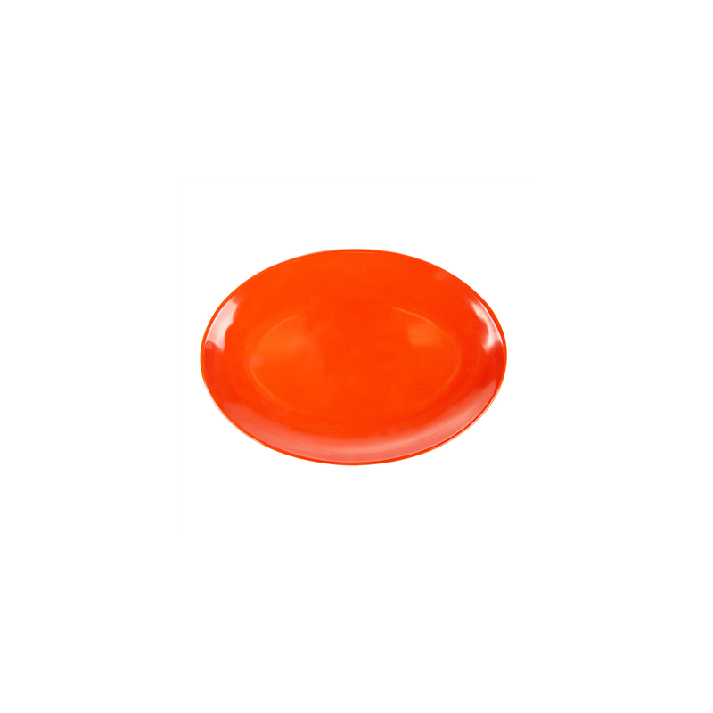 ASSIETTES OVALES 'ASAMI WARE'  25,5x18 CM ROUGE MÉLAMINE (15 UNITÉ)