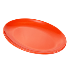 Image ASSIETTES OVALES 'ASAMI WARE'  25,5x18 CM ROUGE MÉLAMINE (15 UNITÉ) #3