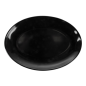 Image ASSIETTES OVALES 'ASAMI WARE'  25,5x18 CM NOIR MÉLAMINE (15 UNITÉ) #1