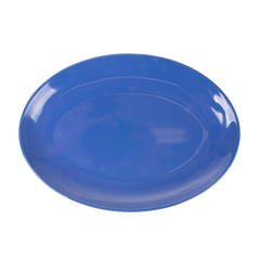 Image ASSIETTES OVALES 'ASAMI WARE' 25,5x18 CM BLEU MÉLAMINE (15 UNITÉ) #1