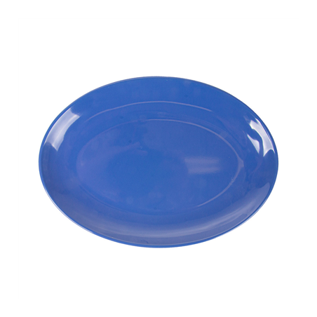 Image ASSIETTES OVALES 'ASAMI WARE'  25,5x18 CM BLEU MÉLAMINE (15 UNITÉ) #1