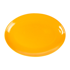 Image ASSIETTES OVALES  25,5x18 CM JAUNE MÉLAMINE (15 UNITÉ) #1