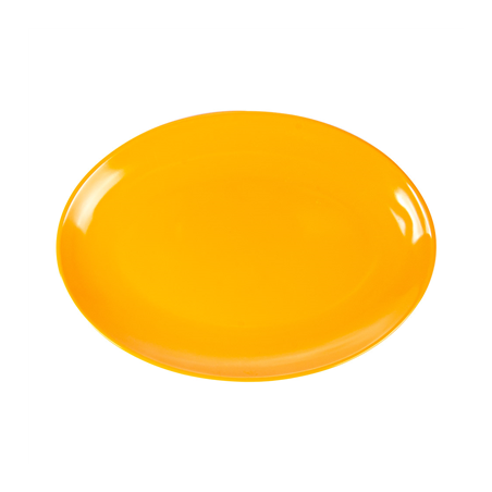 Image ASSIETTES OVALES  25,5x18 CM JAUNE MÉLAMINE (15 UNITÉ) #1