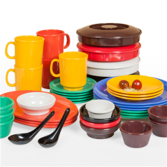 RAMEQUINS STRIÉS 120 ML Ø 8,3x3,8 CM VERT MÉLAMINE (48 UNITÉ)