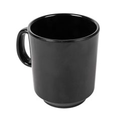 Image TASSES À CAFÉ 'ASAMI WARE' 240 ML Ø 8x9 CM NOIR MÉLAMINE (12 UNITÉ) #1