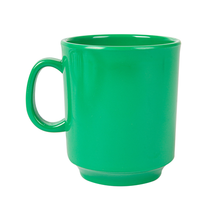 TASSES À CAFÉ 240 ML Ø 8x9 CM VERT MÉLAMINE (12 UNITÉ)