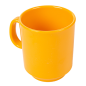 Image TASSES À CAFÉ 240 ML Ø 8x9 CM JAUNE MÉLAMINE (12 UNITÉ) #1