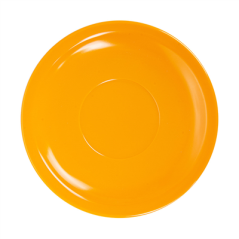 Image SOUCOUPES CAFÉ  Ø 13,8 CM JAUNE MÉLAMINE (12 UNITÉ) #1