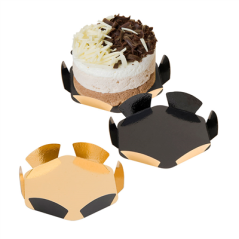 Image COROLLES 380 G/M2 Ø 8+1,5 CM OR/NOIR CARTON (200 UNITÉ) #1