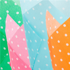 MUFFIN CUPS 'TULIP - POLKA' 50 G/M2 11x11 CM ASSORTI CELLULOSE (1000 UNITÉ)