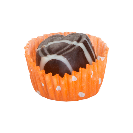 CAPSULES 'PETITS FOURS - POLKA' 50 G/M2 Ø 2,5x1,6 CM ASSORTI PARCH.INGRAISSABLE (1000 UNITÉ)