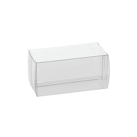 Image BOÎTES MACARONS  8x5x5 CM TRANSPARENT PET (200 UNITÉ) #1