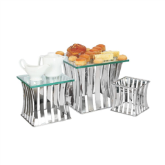 Image 3 U. STAND BUFFET 16/22/26 CM ARGENTE INOX (1 UNITÉ) #1
