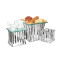 3 U. STAND BUFFET 16/22/26 CM ARGENTE INOX (1 UNITÉ) Image 3 U. STAND BUFFET 16/22/26 CM ARGENTE INOX (1 UNITÉ) #1
