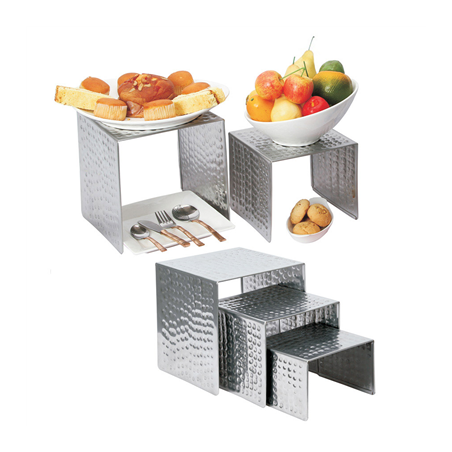 Image 3 U. ÉLÉVATEURS BUFFET  15/18/20 CM ARGENTE INOX (1 UNITÉ) #1