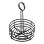 BASKET CONDIMENTS Ø 15,5x20 CM NOIR FER (1 UNITÉ) Image BASKET CONDIMENTS Ø 15,5x20 CM NOIR FER (1 UNITÉ) #1