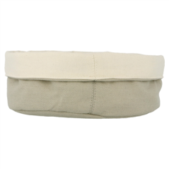 CORBEILLES PAIN CRÈME/GRIS Ø 20x9,5 CM COTON (12 UNITÉ)