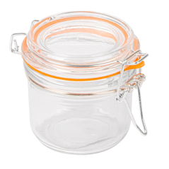 Image RÉCIPIENT STOCKAGE + FERMETURE CLIP 'WAKI GLASS' 200 ML Ø 8,3x8,5 CM TRANSPARENT VERRE (48 UNITÉ) #1