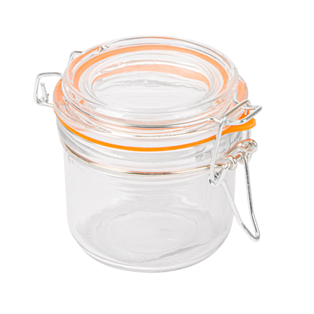 Image RÉCIPIENT STOCKAGE + FERMETURE CLIP 'WAKI GLASS' 200 ML Ø 8,3x8,5 CM TRANSPARENT VERRE (48 UNITÉ) #1