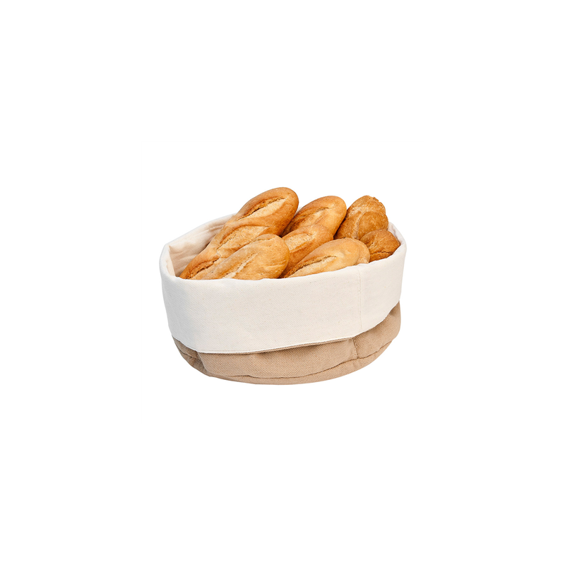 CORBEILLES PAIN CRÈME/MARRON 18x25x9 CM COTON (12 UNITÉ) CORBEILLES PAIN CRÈME/MARRON 18x25x9 CM COTON (12 UNITÉ)