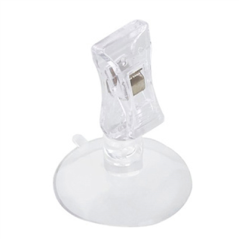 Image PINCES AVEC VENTOUSE  Ø 4,7x6 CM TRANSPARENT PS (10 UNITÉ) #1