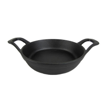 Image CASSEROLE RONDE 500 ml Ø 16(22,3)x3,7 CM NOIR FER (8 UNITÉ) #1