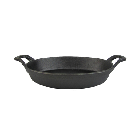 Image CASSEROLE OVALE 1000 ML 24(30)x17x4,6 CM NOIR FER (8 UNITÉ) #1