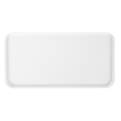 Image PLATEAUX PRODUITS D'ACCUEIL  23x11,5 CM BLANC PS (10 UNITÉ) #3