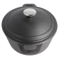 COCOTTE RONDE AVEC COUVERCLE 4800 ML Ø 25,5(33)x12,5 CM NOIR FER (2 UNITÉ) Image COCOTTE RONDE AVEC COUVERCLE 4800 ML Ø 25,5(33)x12,5 CM NOIR FER (2 UNITÉ) #3