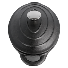 Image COCOTTE OVALE AVEC COUVERCLE 3500 ML 29(36)x21x10,9 CM NOIR FER (3 UNITÉ) #3